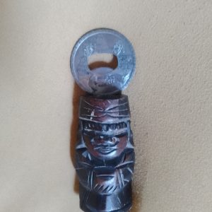 Vintage Hokkaido Ainu-Style Wooden Bottle Opener