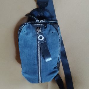 Vintage Diesel Blue Denim One-Shoulder Sling Bag