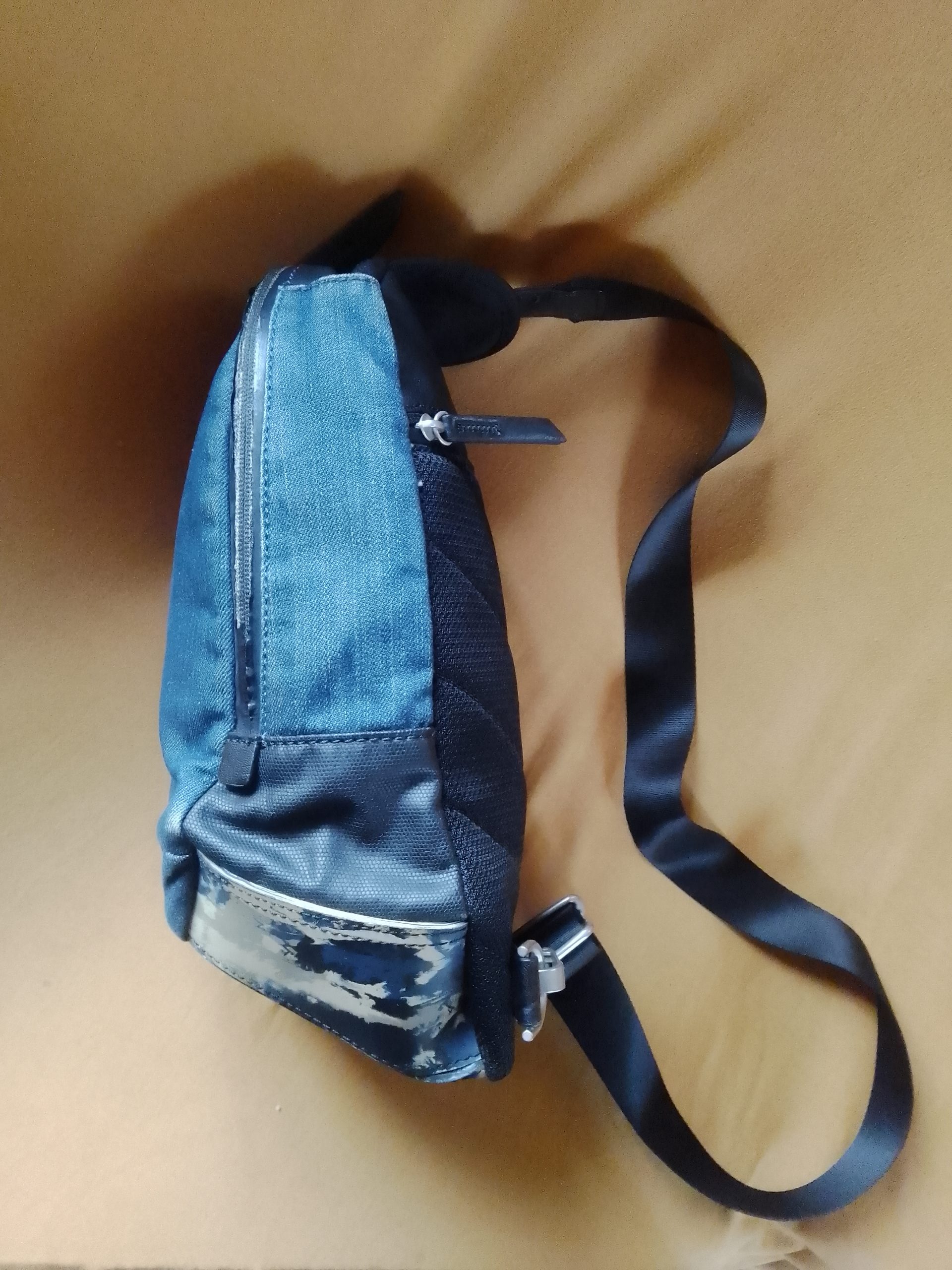 Vintage Diesel Blue Denim One-Shoulder Sling Bag - Image 2